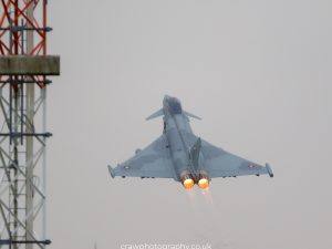 Qatari Typhoon Performance Take-Off From BAE Warton